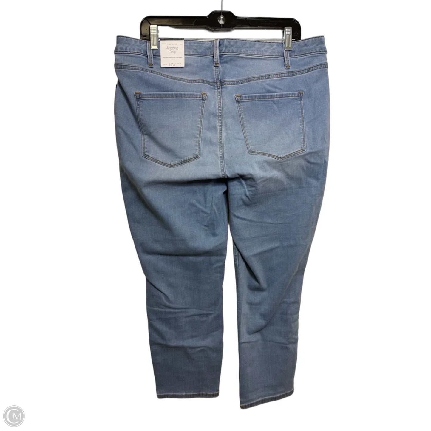 Jeans Cropped By Talbots In Blue Denim, Size: 14