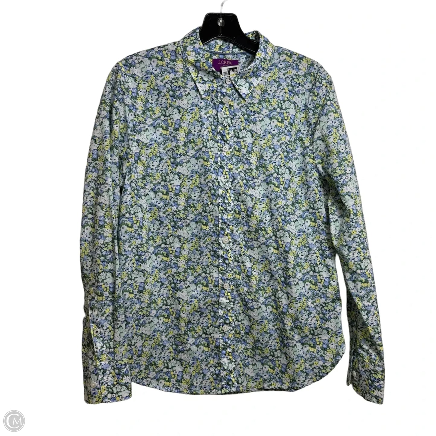 Top Long Sleeve By J. Crew In Floral Print, Size: M
