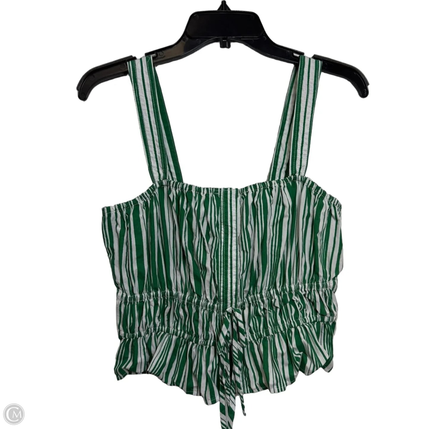 Top Sleeveless By Loft In Green, Size: M