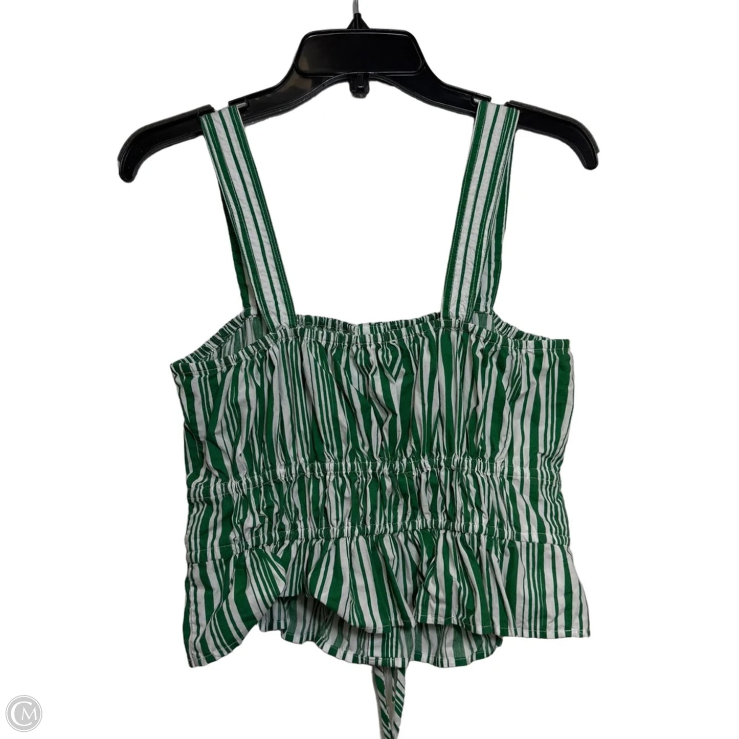 Top Sleeveless By Loft In Green, Size: M