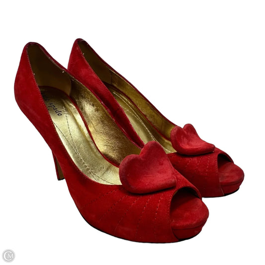 Shoes Designer By Kate Spade In Red, Size: 6.5