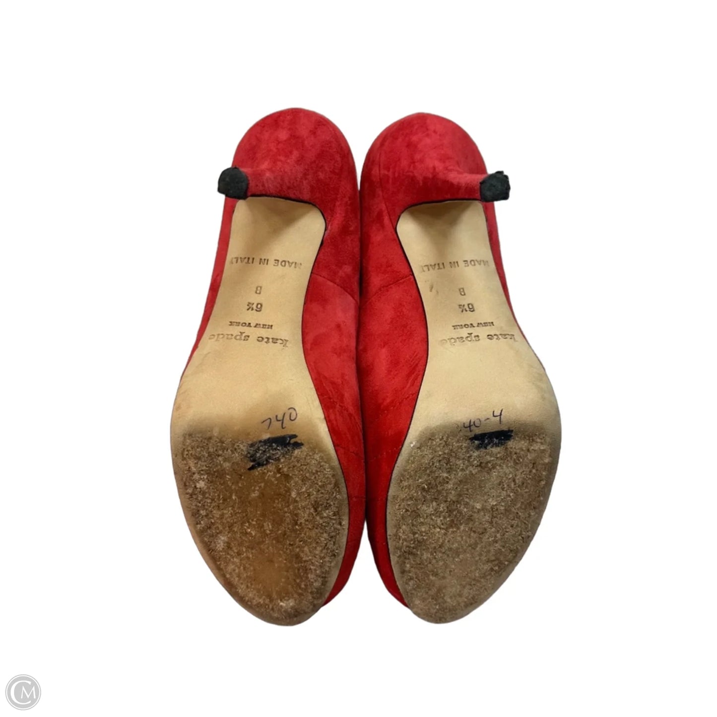 Shoes Designer By Kate Spade In Red, Size: 6.5