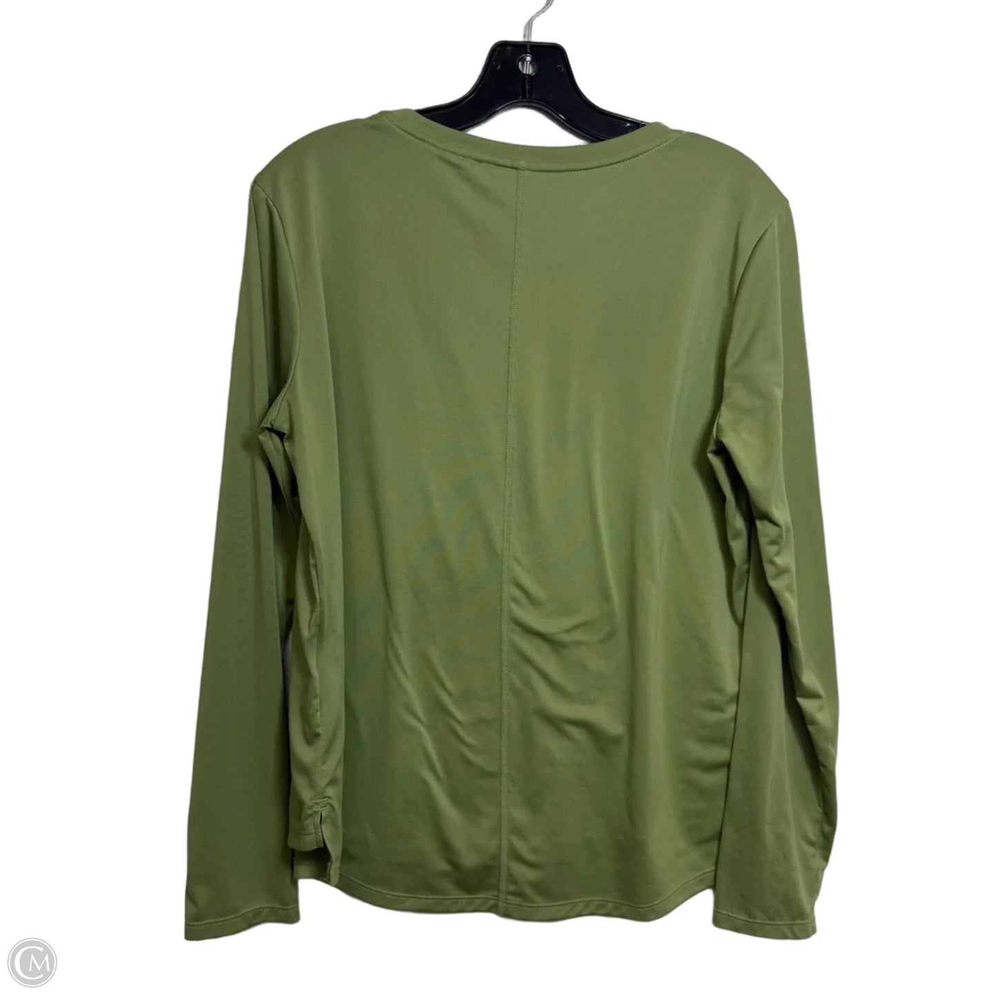 Athletic Top Long Sleeve Crewneck By Nike Apparel In Green, Size: M