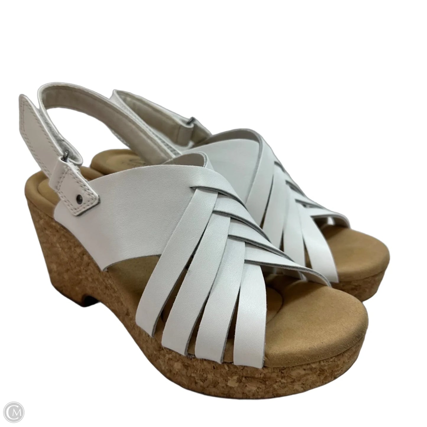 Sandals Flats By Clarks In White, Size: 7