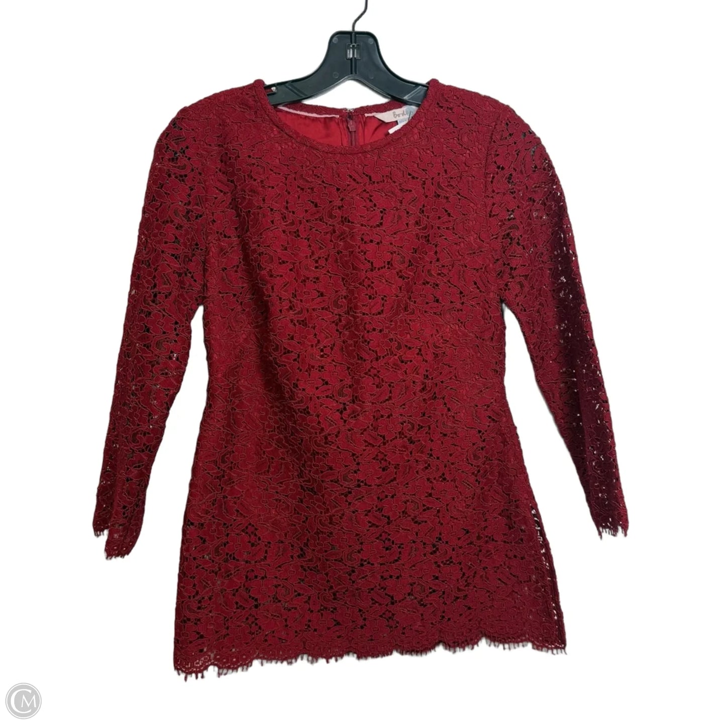 Top Long Sleeve Basic By Boden In Red, Size: S