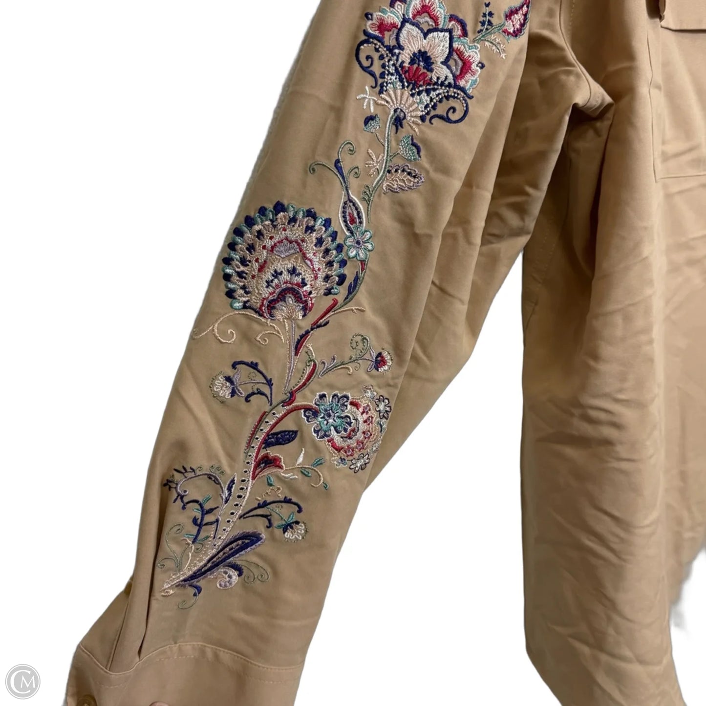 Top Long Sleeve By Chicos In Tan, Size: L