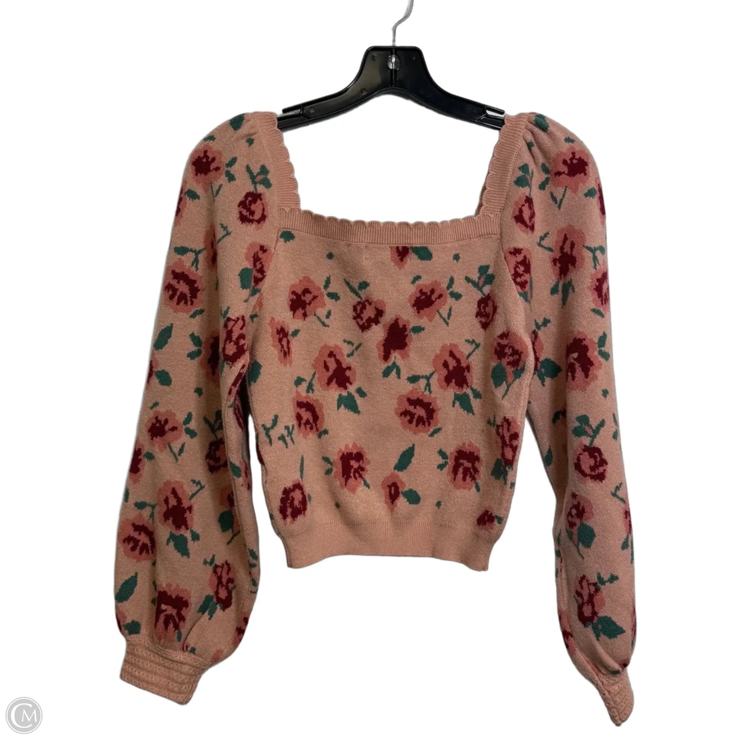 Sweater By Clothes Mentor In Floral Print, Size: M