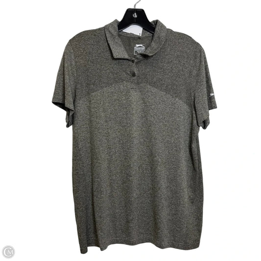Top Short Sleeve By Slazenger In Brown, Size: Xl
