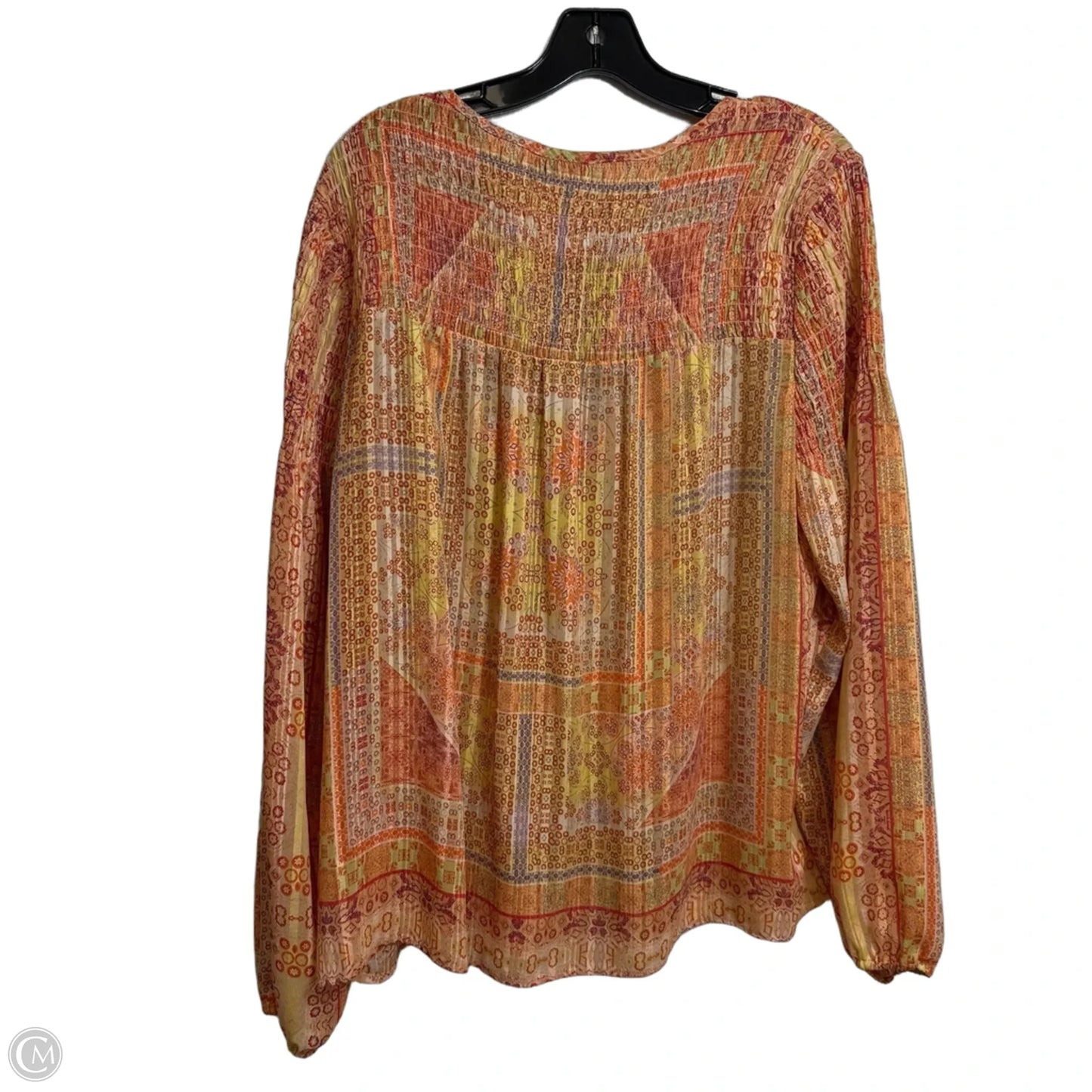 Top Long Sleeve By Rose And Olive In Orange, Size: Xl