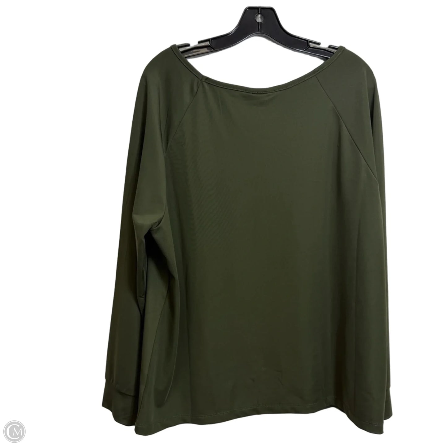 Top Long Sleeve By Ashley Stewart In Green, Size: Xl