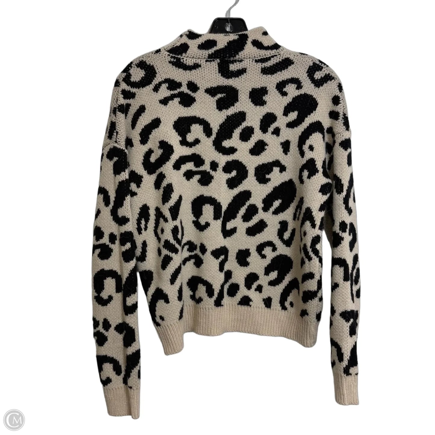 Sweater By Clothes Mentor In Black & Tan, Size: S