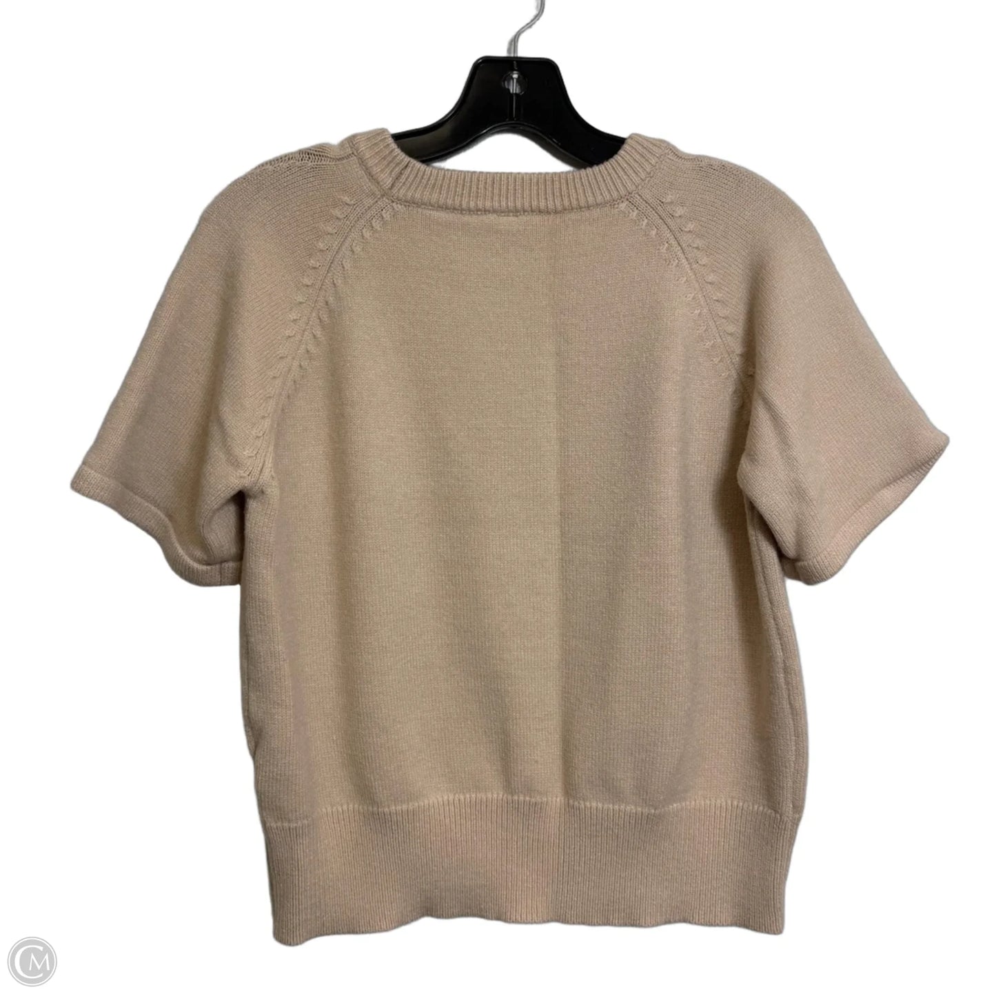 Sweater Short Sleeve By Clothes Mentor In Tan, Size: S