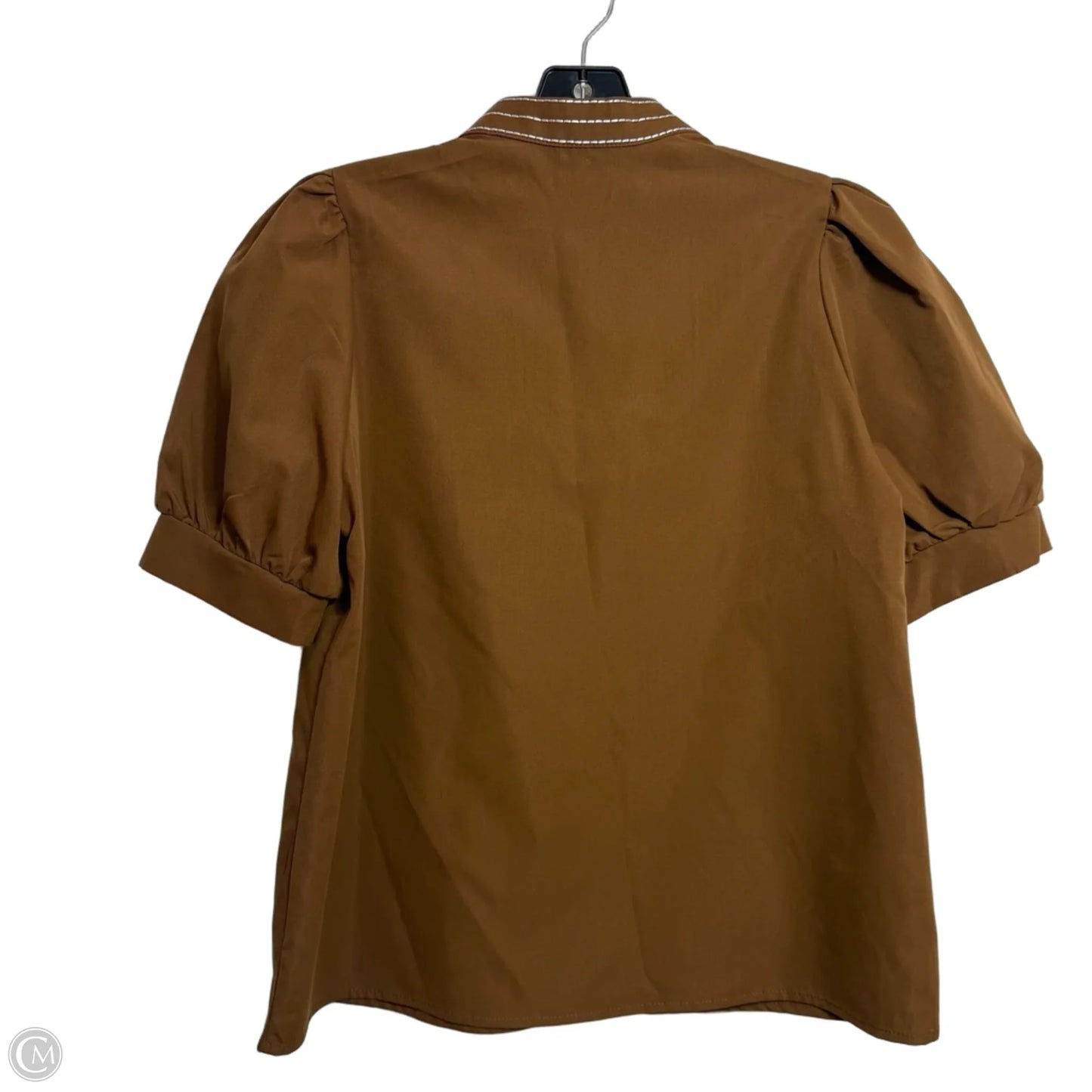 Top Short Sleeve By Clothes Mentor In Brown, Size: S