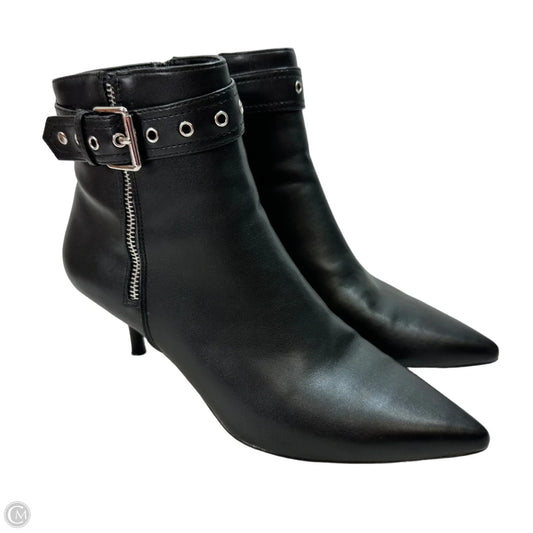 Boots Ankle Heels By Aldo In Black, Size: 8.5