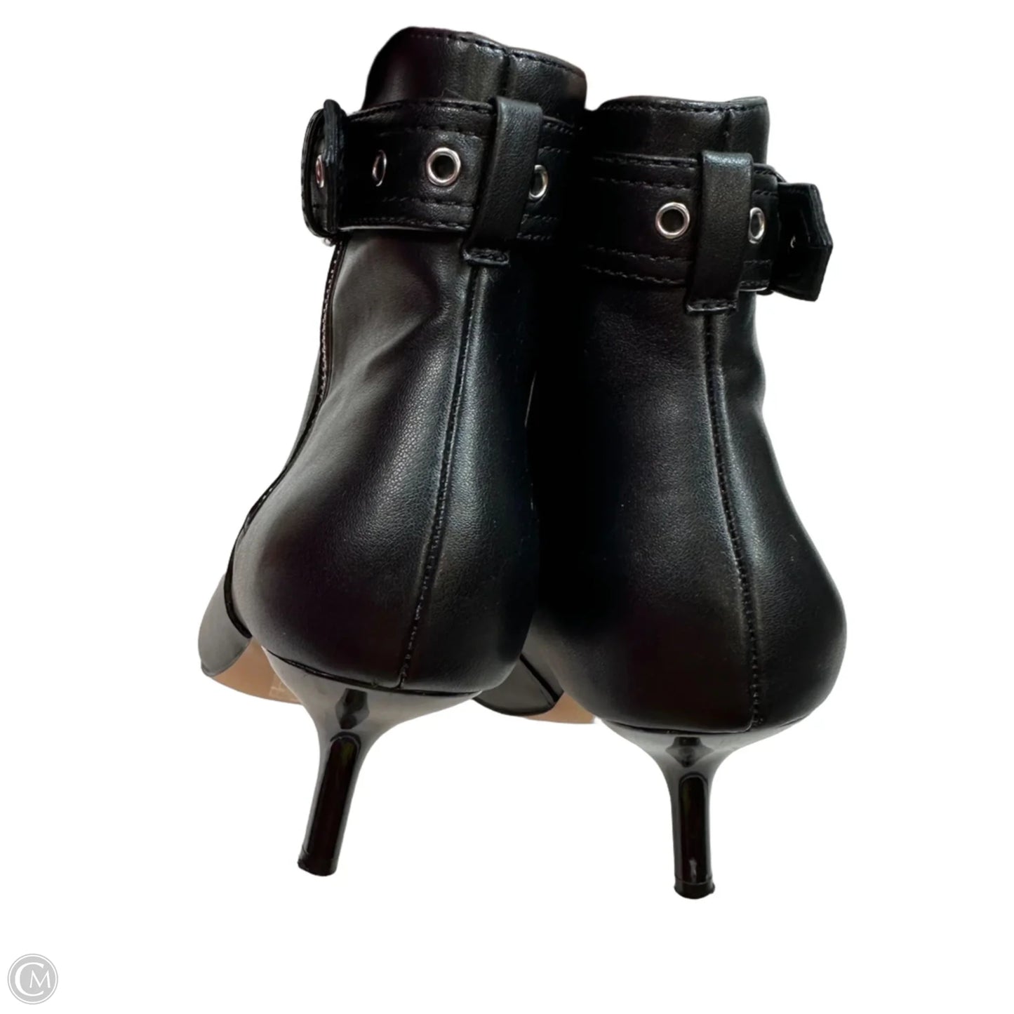 Boots Ankle Heels By Aldo In Black, Size: 8.5