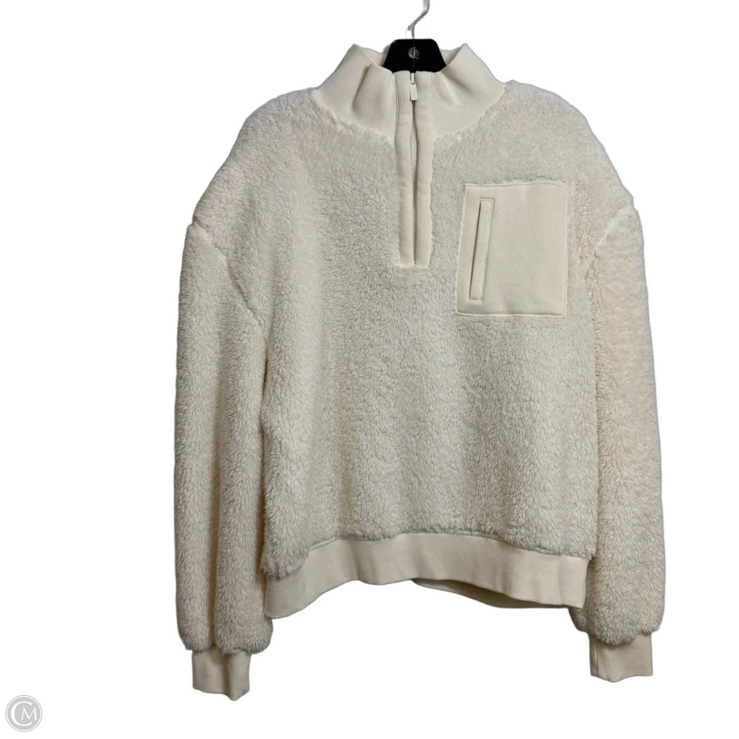Top Long Sleeve Designer By Ugg In Ivory, Size: Xl