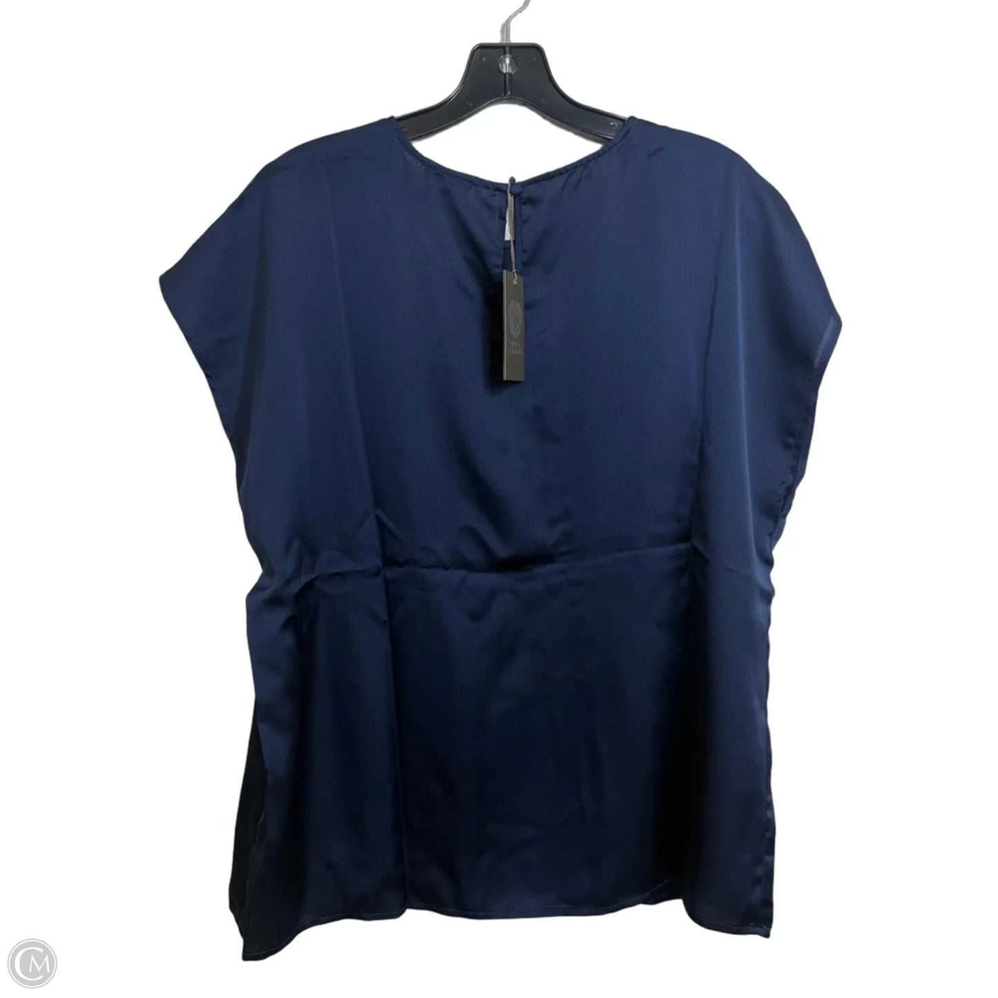 Top Short Sleeve By Vince Camuto In Navy, Size: L