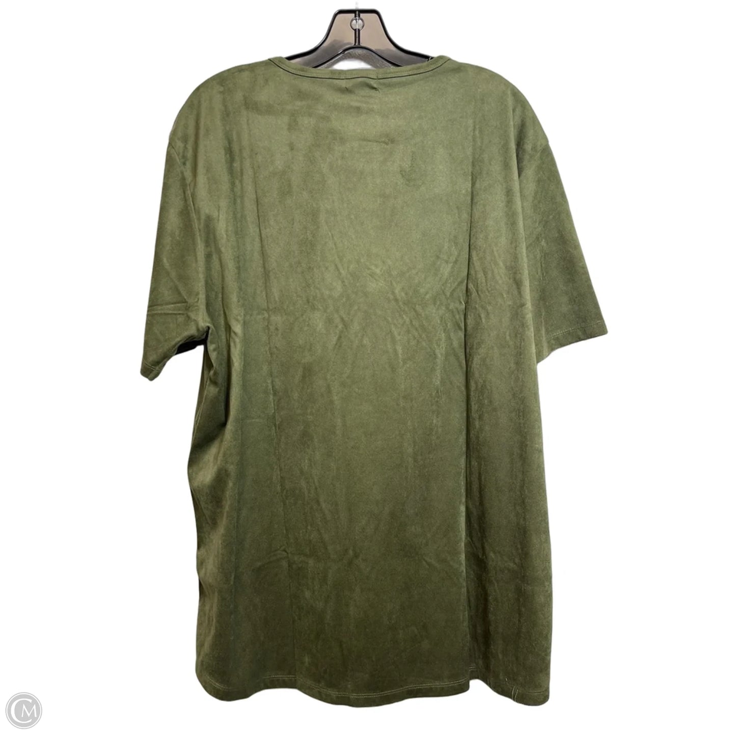 Top Short Sleeve By Forever 21 In Green, Size: Xxl