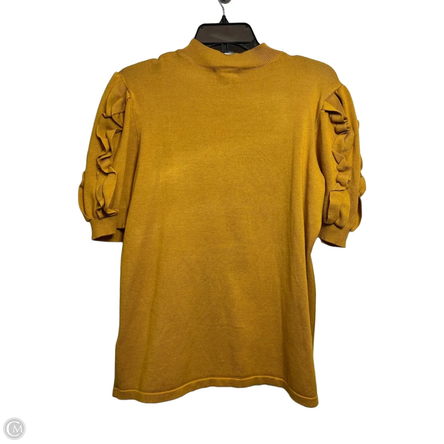 Top Short Sleeve By By Design In Yellow, Size: Xl