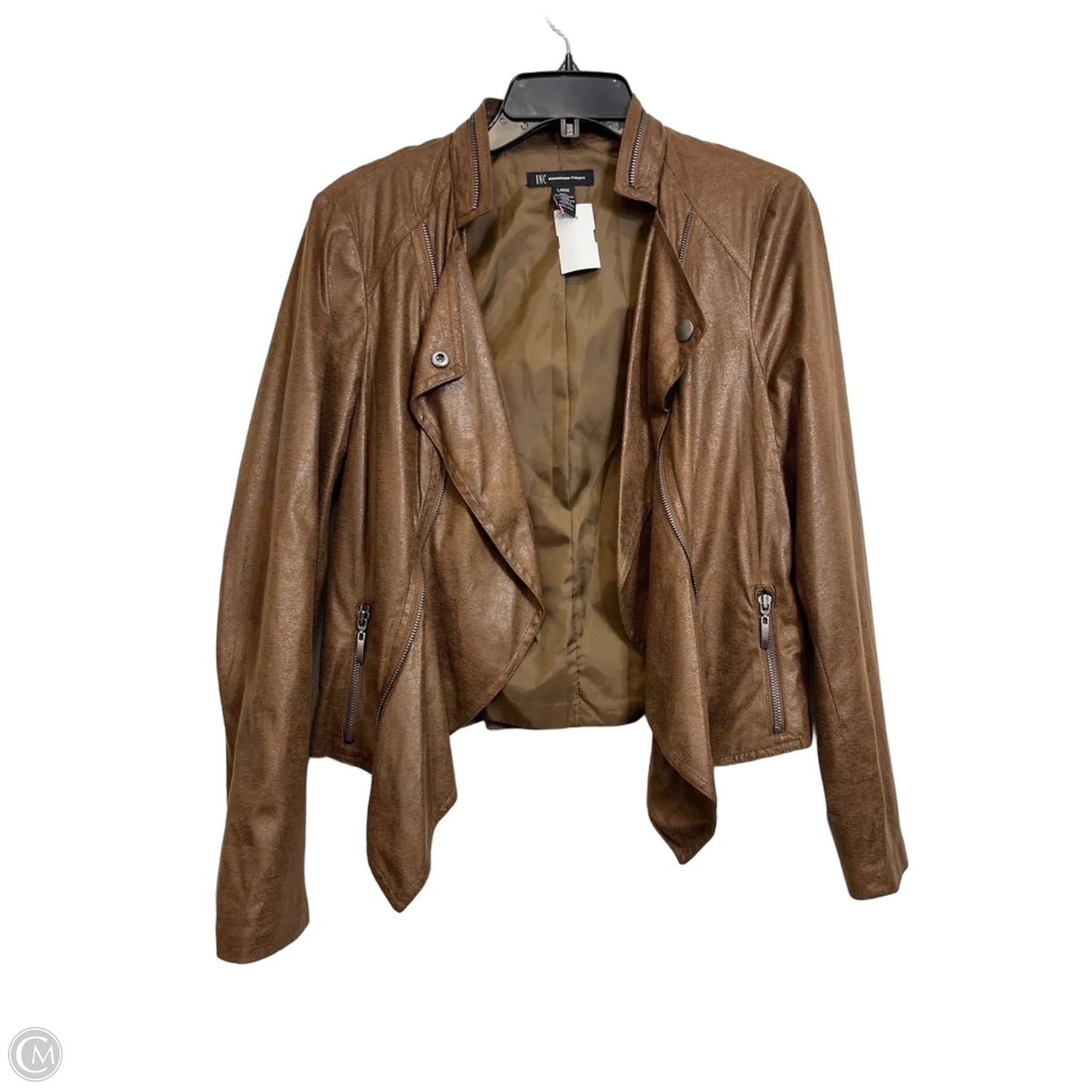 Jacket Other By Inc In Brown, Size: L