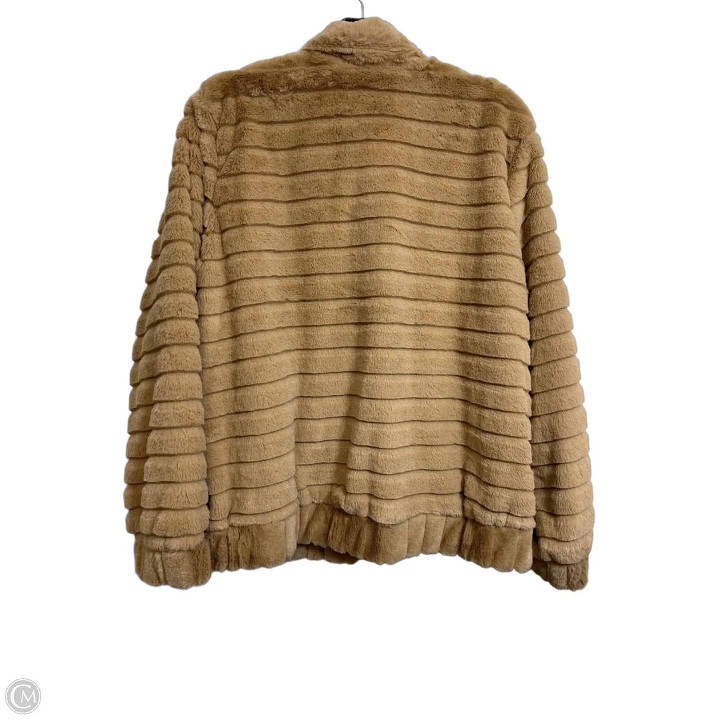 Jacket Faux Fur & Sherpa By Knapp Studio In Tan, Size: Xl