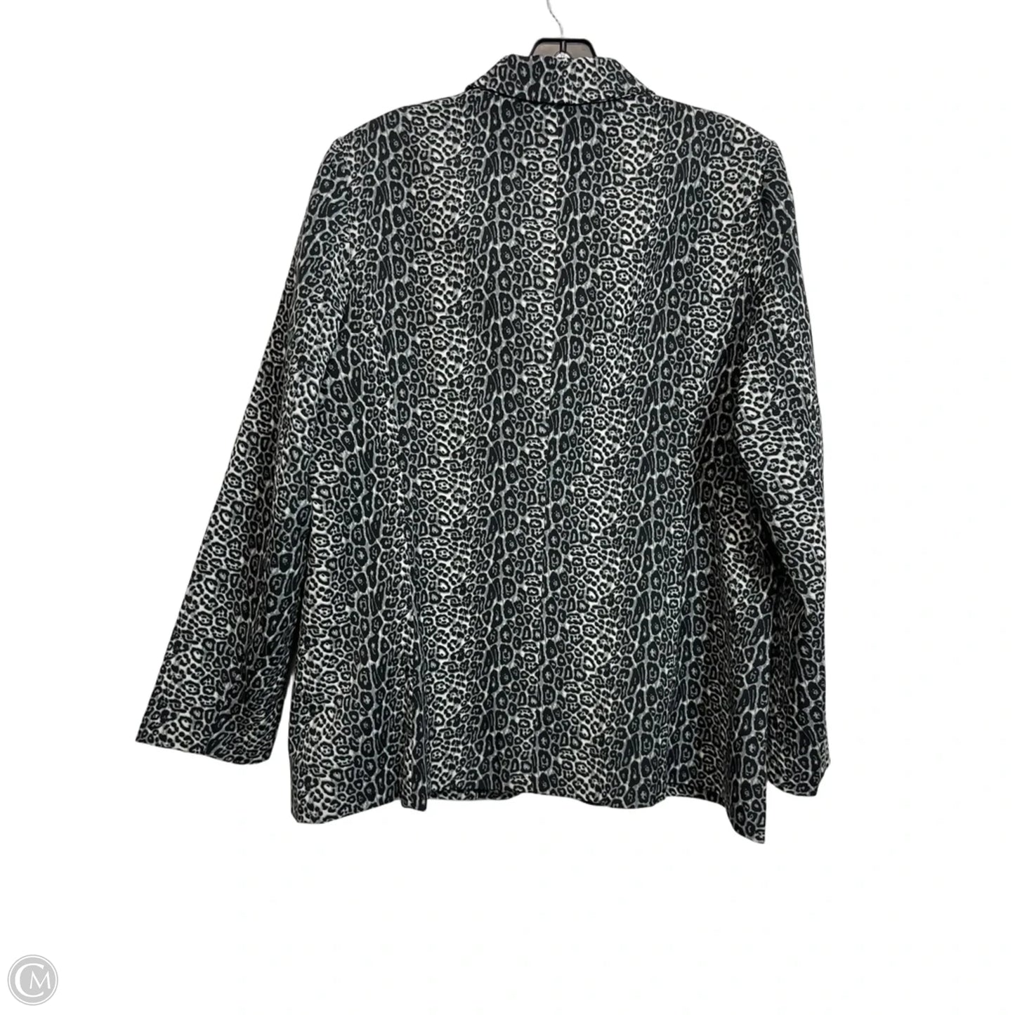 Blazer By Clothes Mentor In Animal Print, Size: L