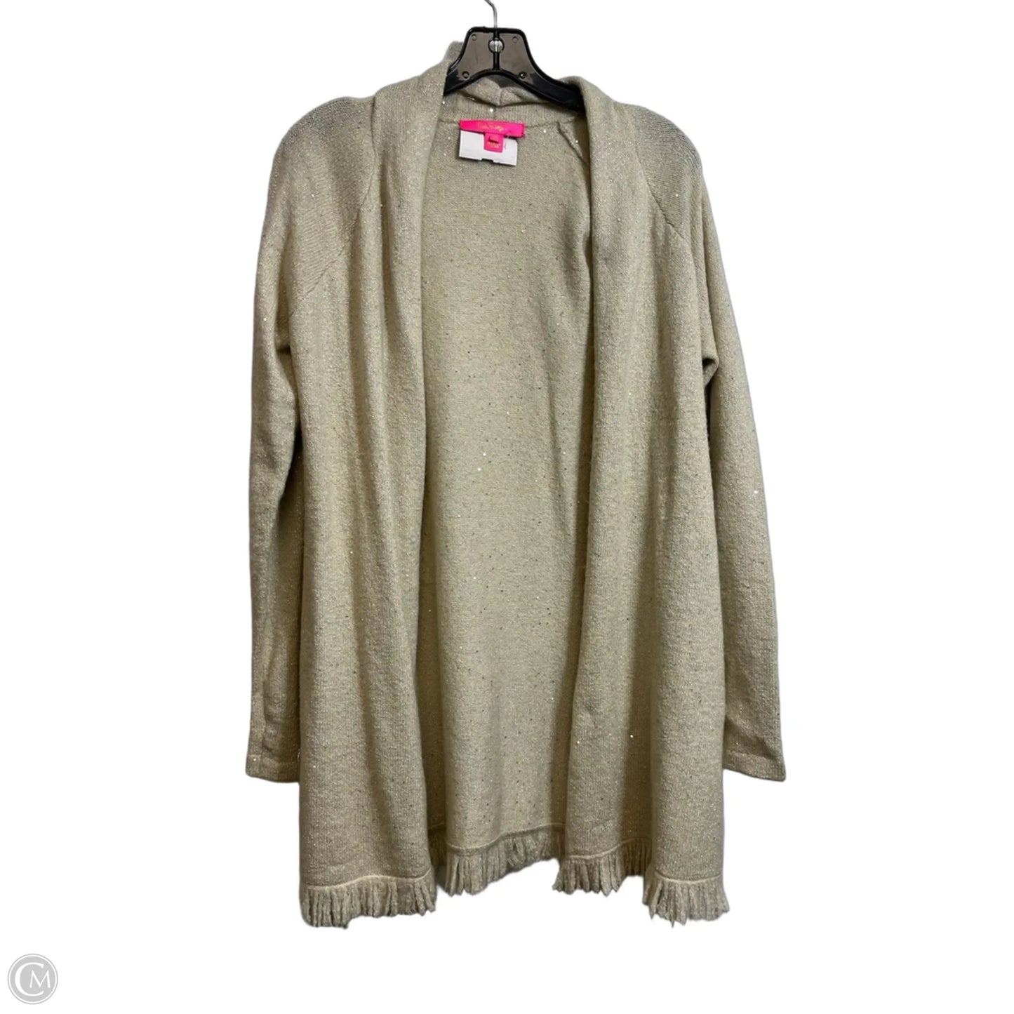 Cardigan Designer By Lilly Pulitzer In Gold, Size: M