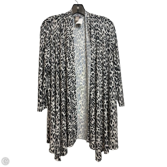 Cardigan By Chicos In Animal Print, Size: S
