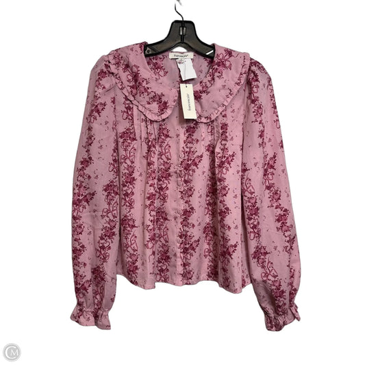 Top Long Sleeve By Francesca’s In Pink, Size: S