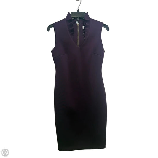 Dress Party Short By Calvin Klein In Purple, Size: 4