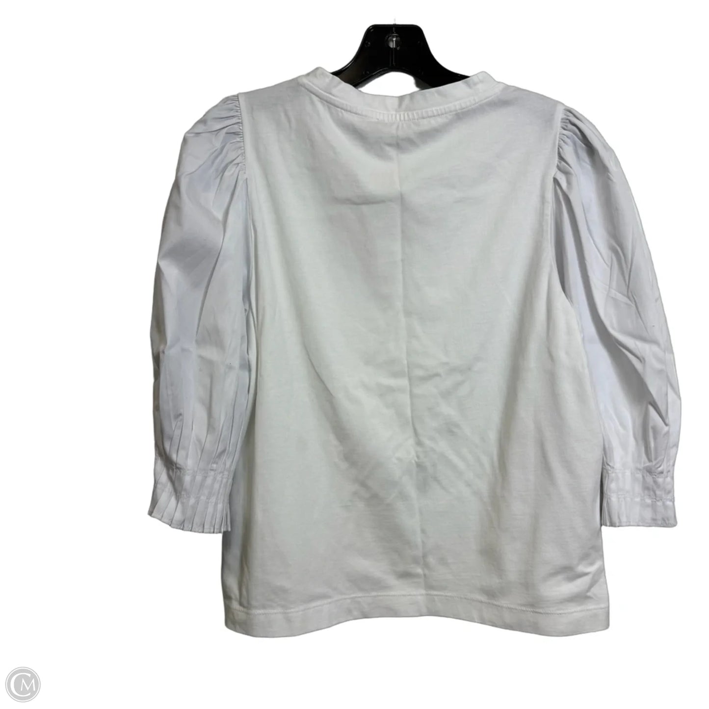 Top 3/4 Sleeve By Madewell In White, Size: L