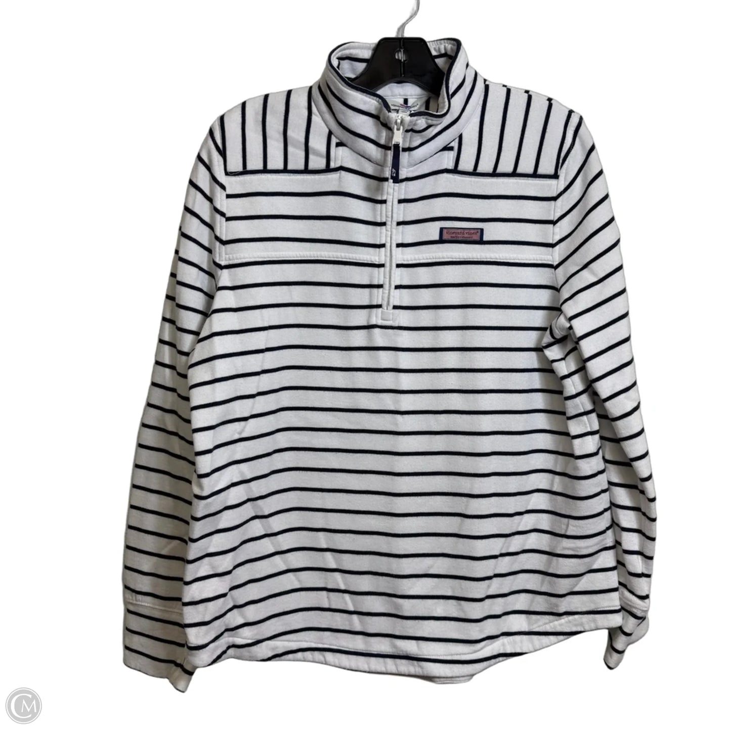 Sweatshirt Collar By Vineyard Vines In White, Size: L