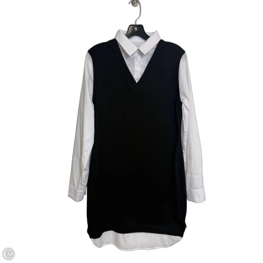 Dress Casual Midi By Indigo Rose In Black & White, Size: L