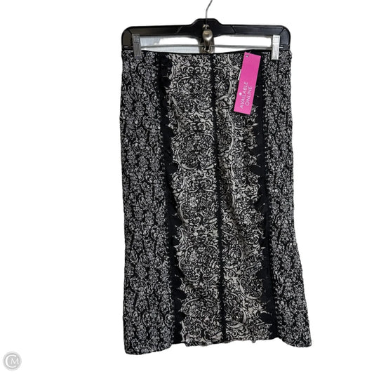 Skirt Midi By Clothes Mentor In Black & White, Size: Xs