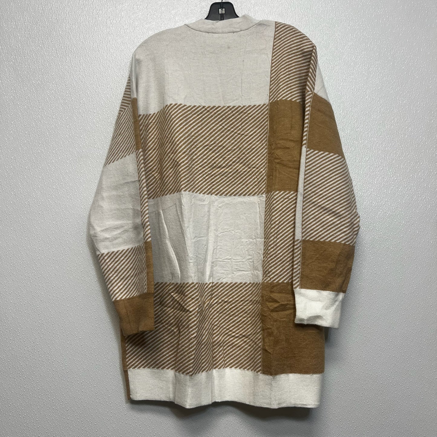 Cardigan By Clothes Mentor In Tan, Size: Xl