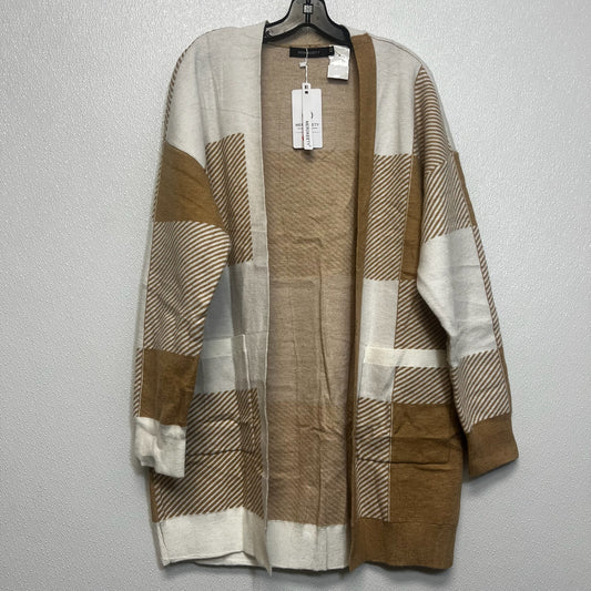 Cardigan By Clothes Mentor In Tan, Size: Xl