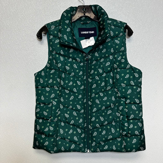 Vest Puffer & Quilted By Lands End In Green, Size: S