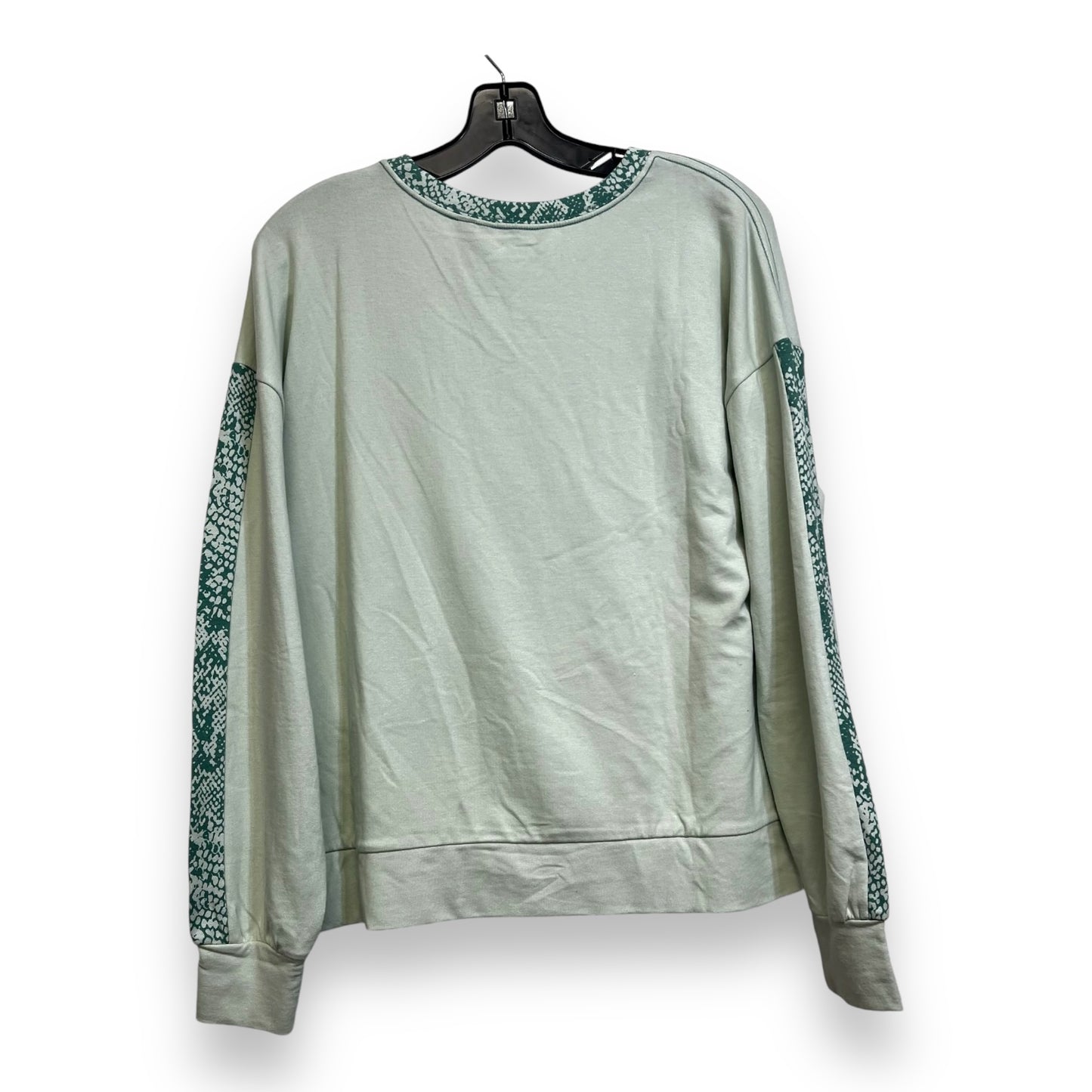 Sweatshirt Crewneck By Clothes Mentor In Green, Size: S