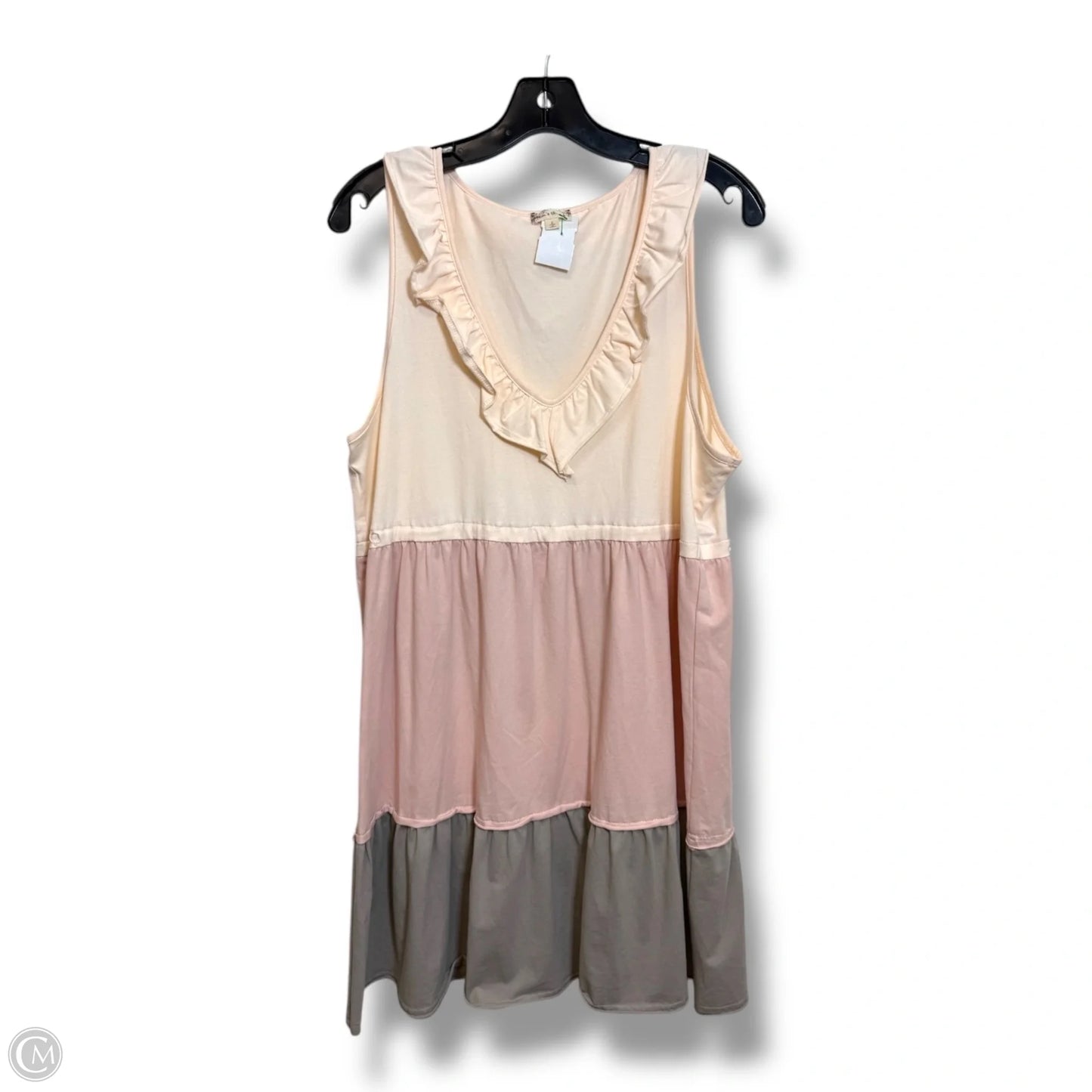 Dress Casual Short By Hem & Thread In Pink, Size: L