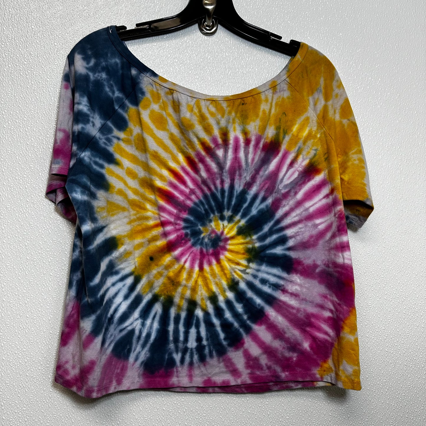 Tie Dye Top Short Sleeve Fashion Nova, Size M