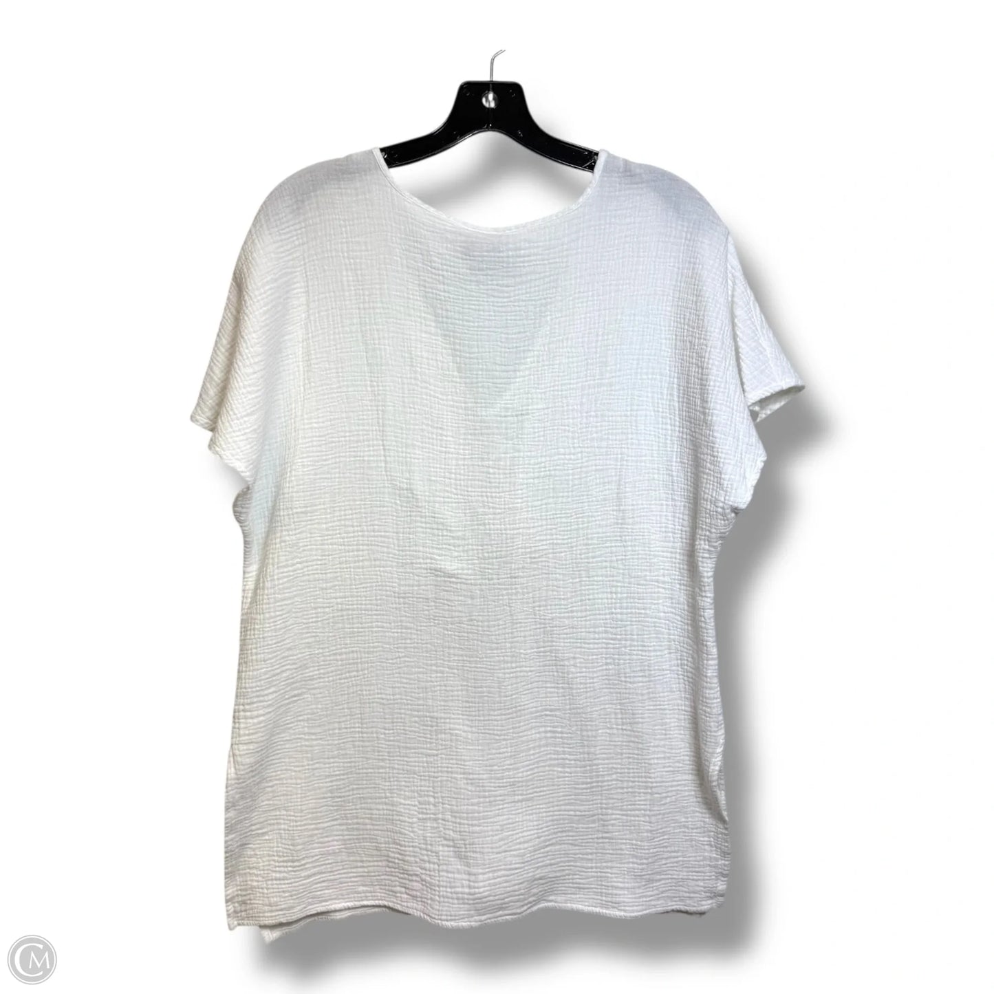 Top Short Sleeve By Kona Sol In White, Size: S