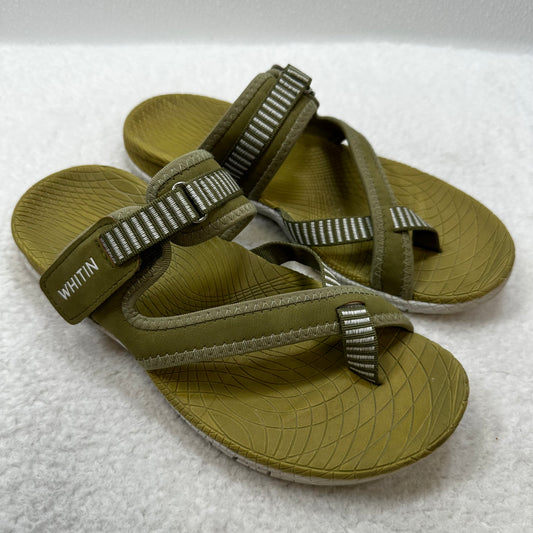 Olive Sandals Flats Clothes Mentor, Size 7.5