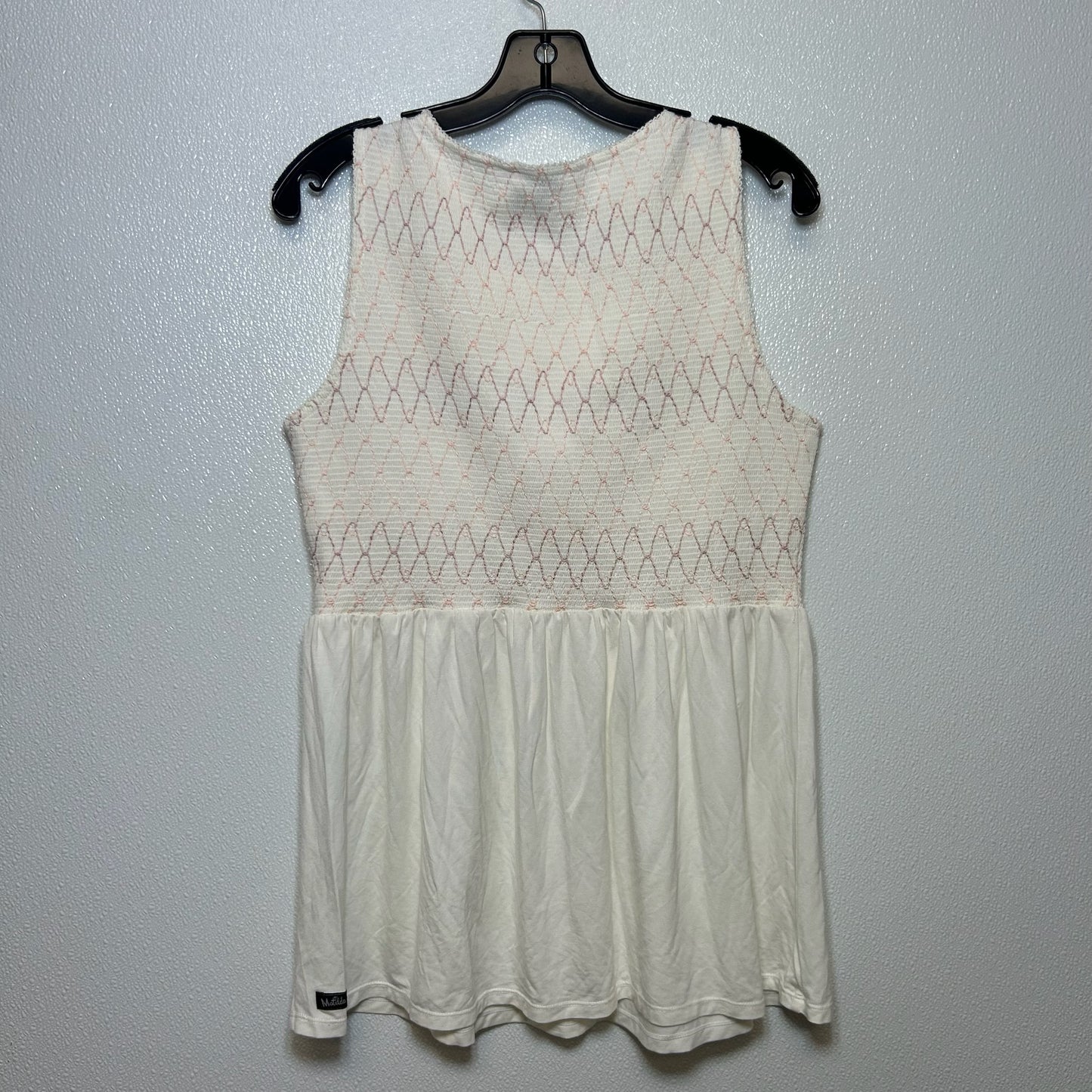 Ivory Top Sleeveless Matilda Jane, Size M