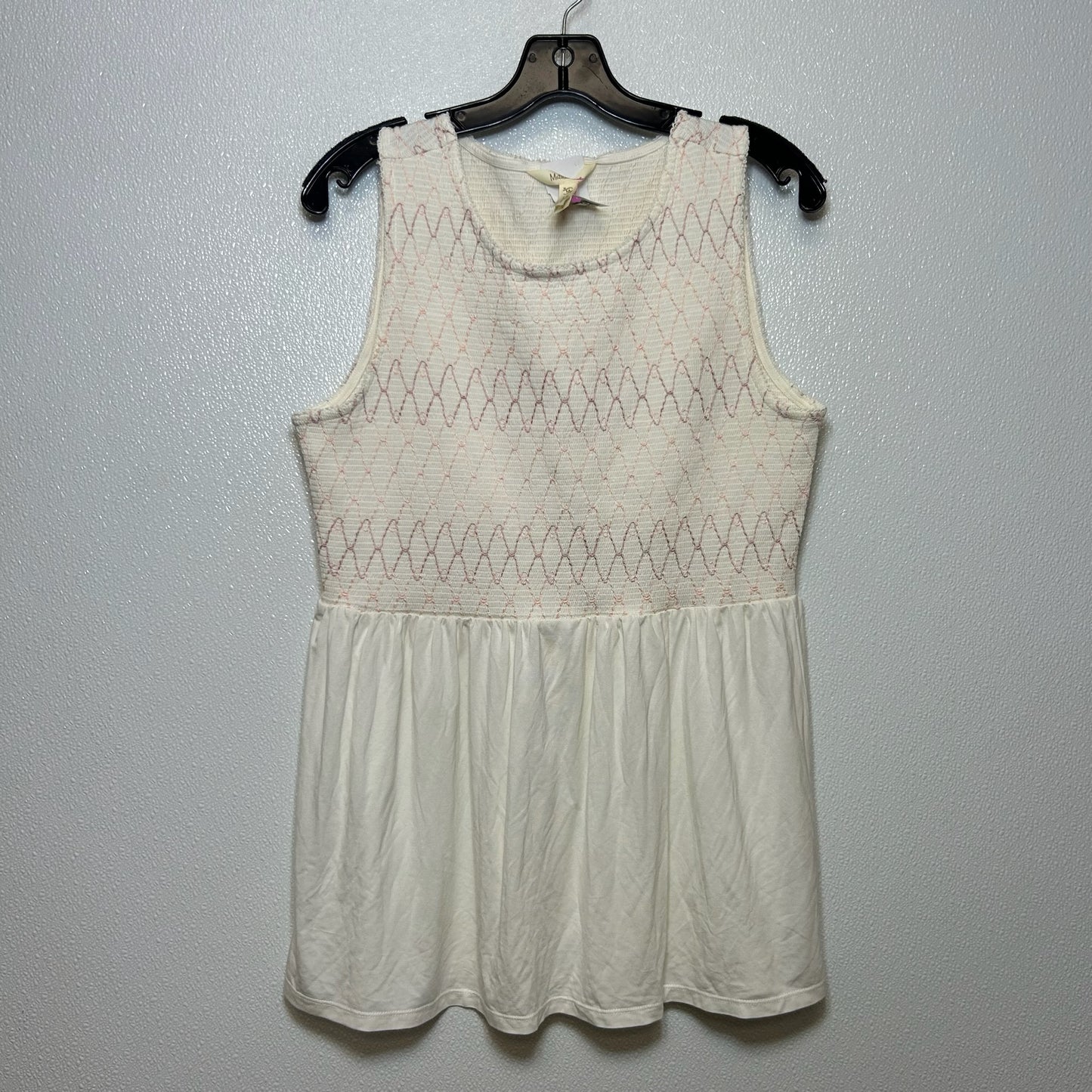 Ivory Top Sleeveless Matilda Jane, Size M