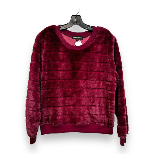 Sweatshirt Crewneck By Almost Famous In Maroon, Size: L