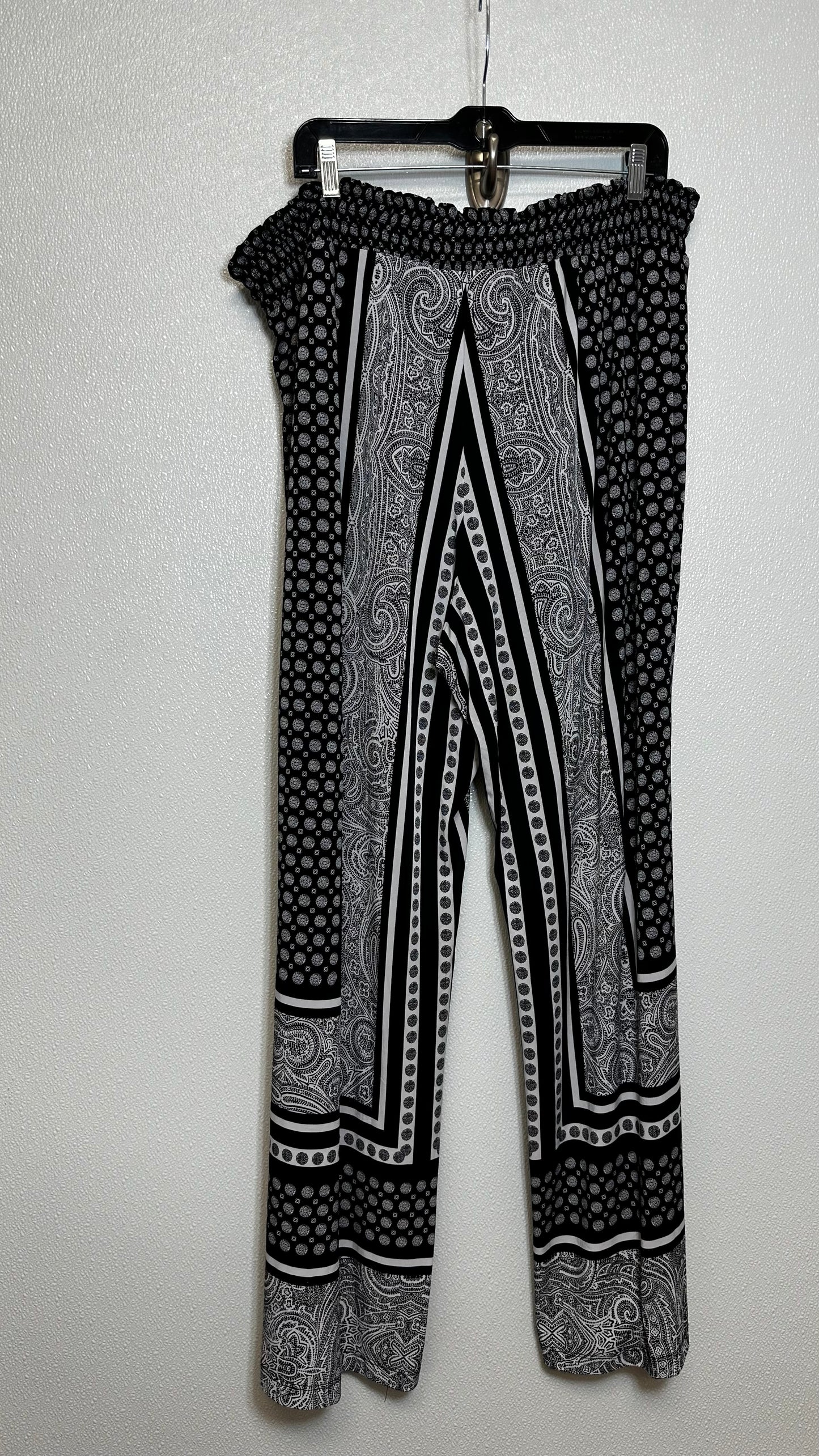 Pants Palazzo By Inc In Black White, Size: 3x