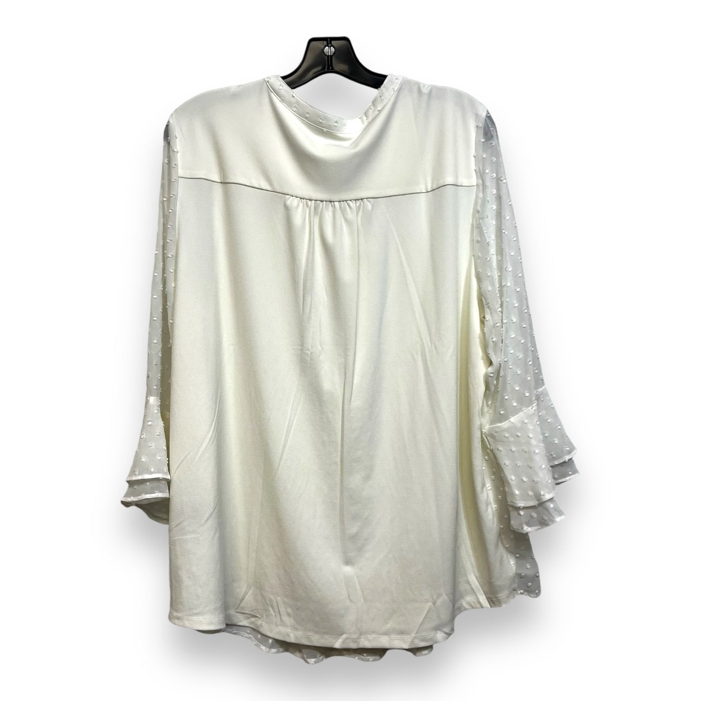 Top Long Sleeve By Charter Club In White, Size: Xl