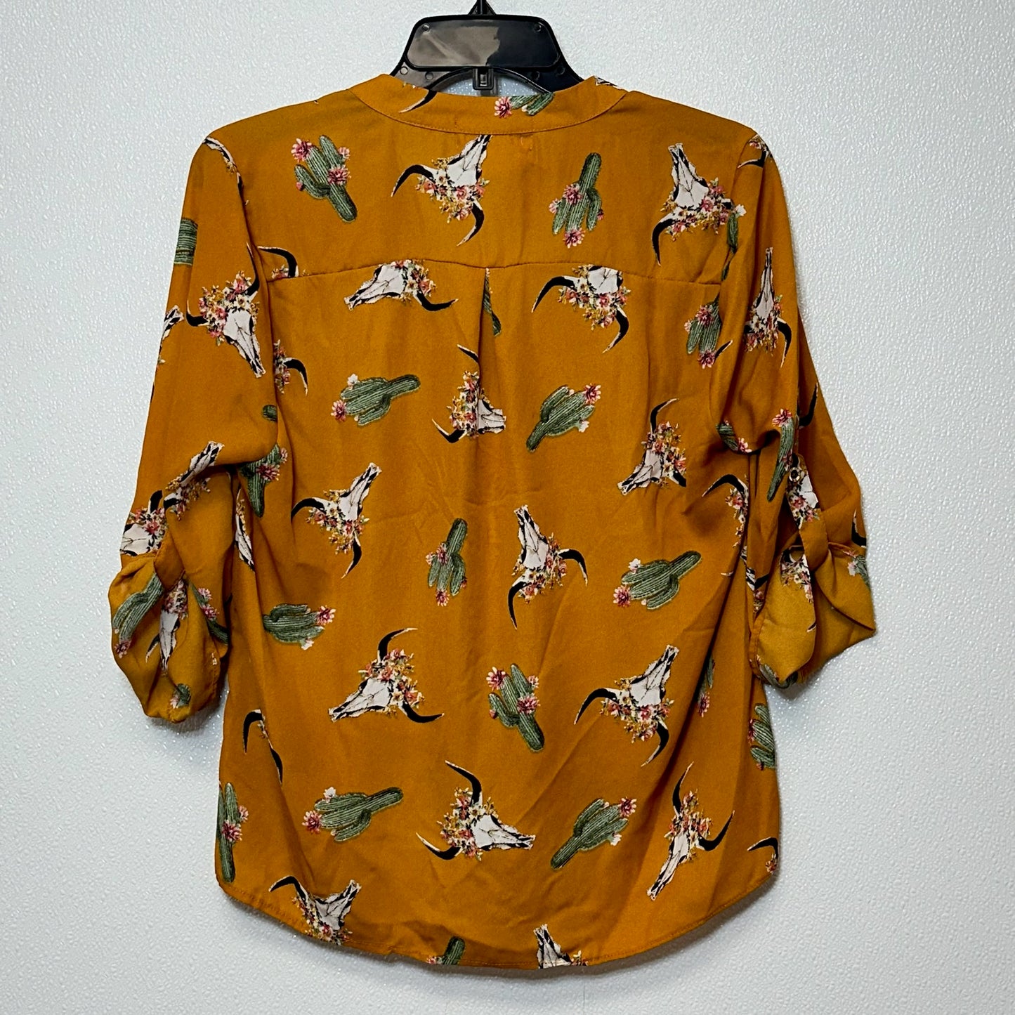 Top Long Sleeve By Wishful Park In Yellow, Size: M