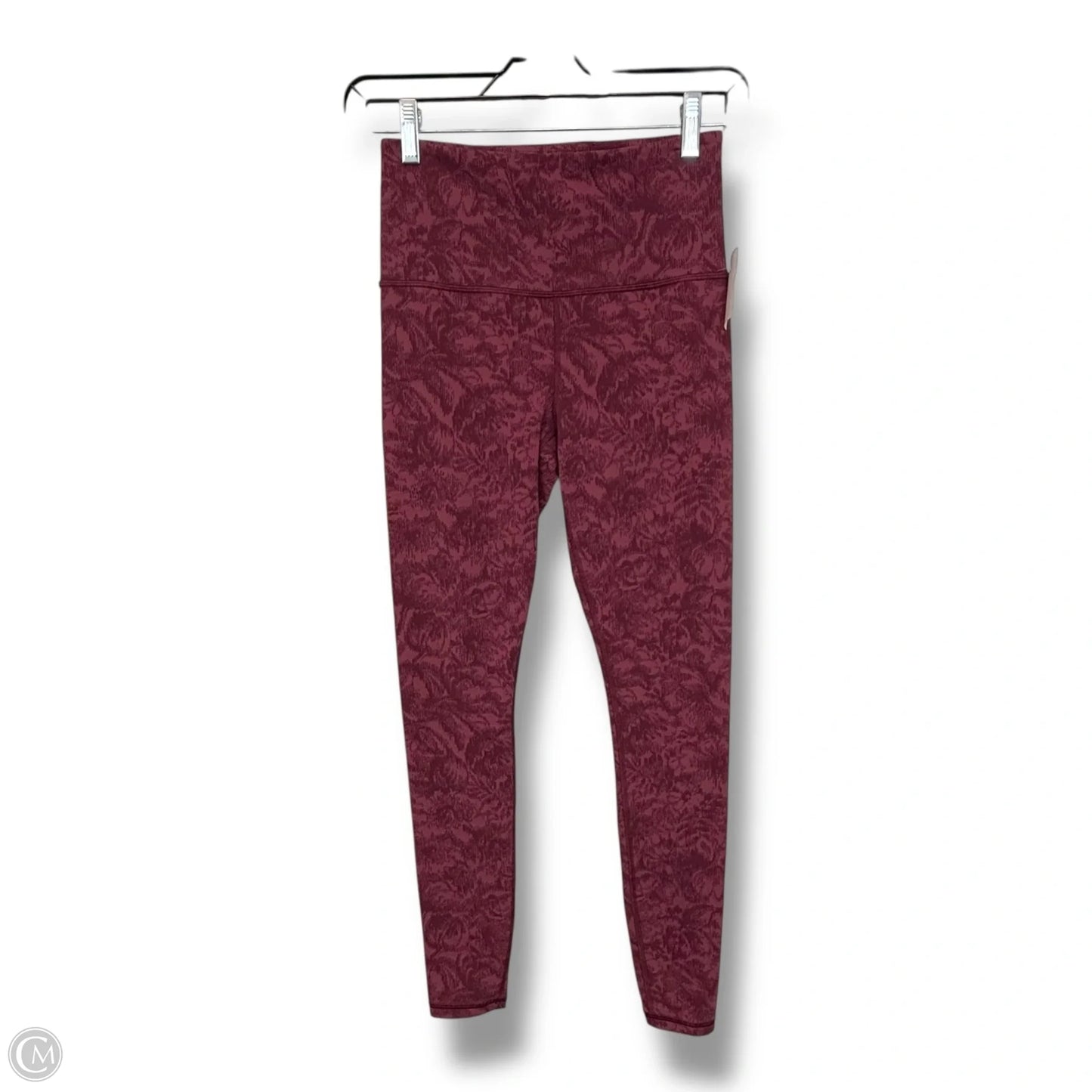 Athletic Leggings By Athleta In Maroon, Size: S