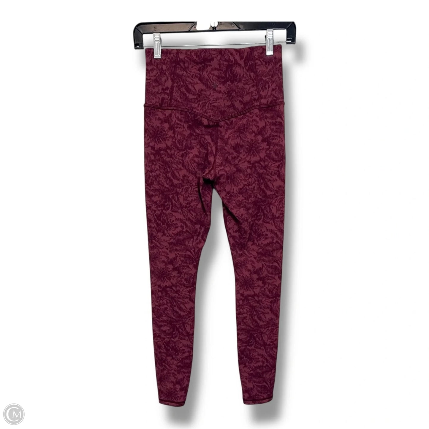 Athletic Leggings By Athleta In Maroon, Size: S